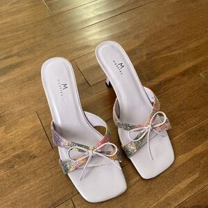 Multicolor Strappy Women's Heels